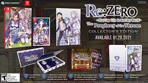 Re: Zero - The Prophecy of The Throne Collector's Edition